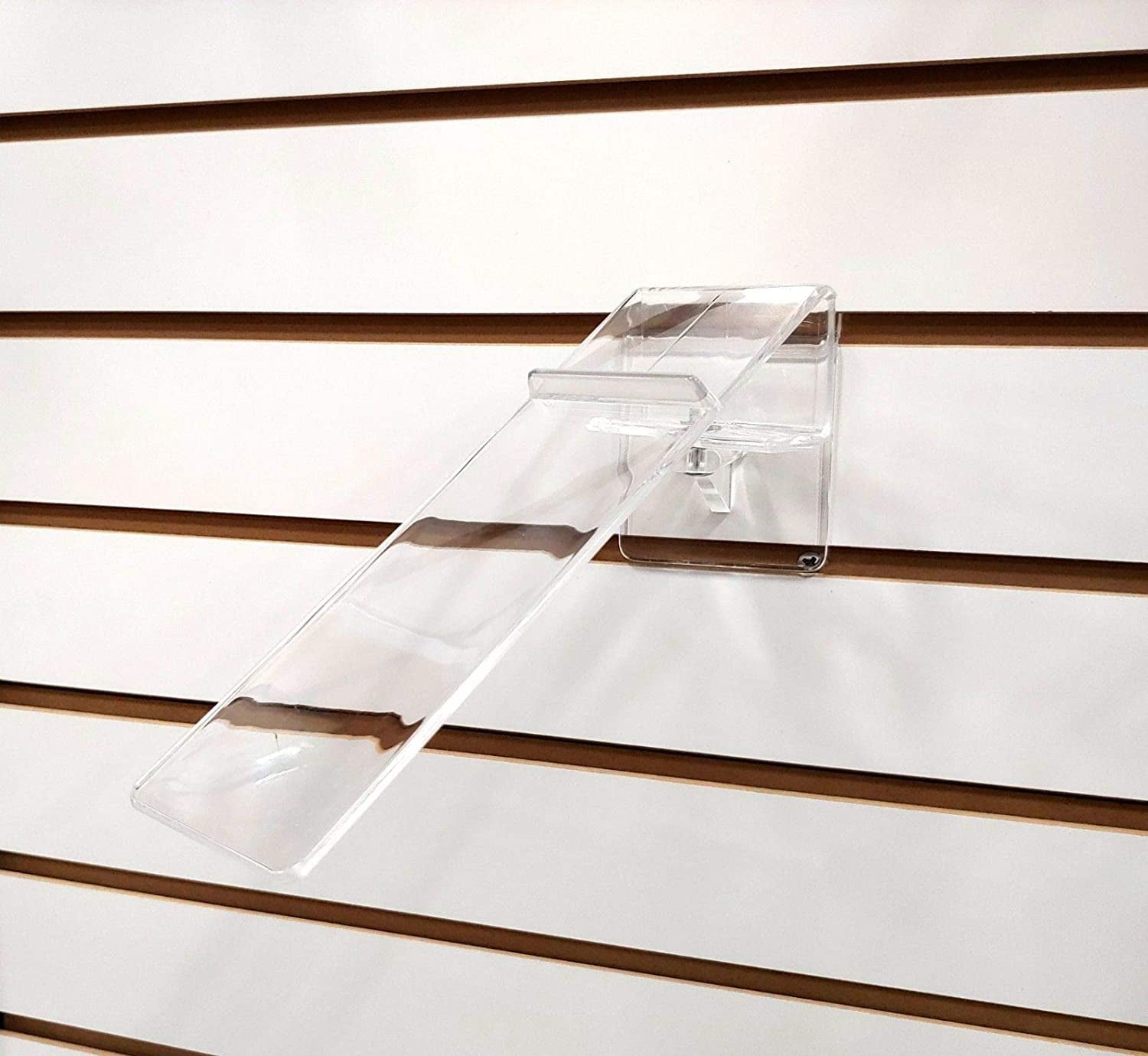 4 Pc Clear Acrylic Vertical Single Shoe Display Fixture Stand Retail Heels Slant 