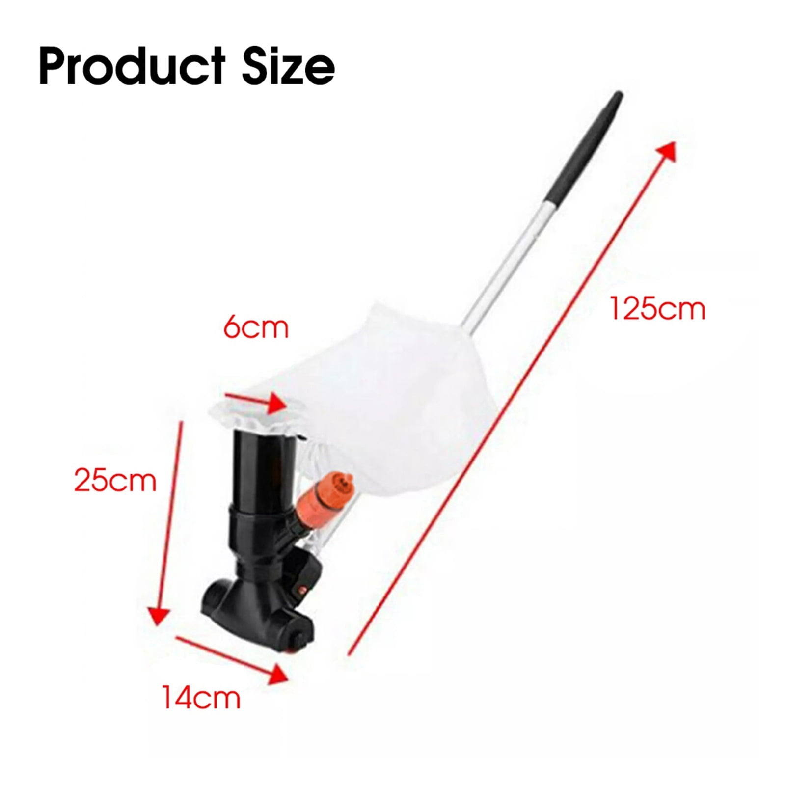 Pool Vacuum Cleaner Swimming Pool Accessories Floating Objects Cleaning Tools Suction Head Pond Fountain Spa Pool Cleaner Brush ,Great Suction Power