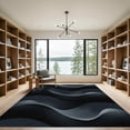thumbnail image 2 of ODIKA 5'x7' Machine Washable Non-Slip Area Rug, Abstract Black High Traffic Rug, Gray, 1051650, 2 of 7