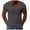 Grey, variant on Hiiyo Men's T-Shirt Solid Plain Short Sleeve V Neck T Shirt, Sizes S-XXXL