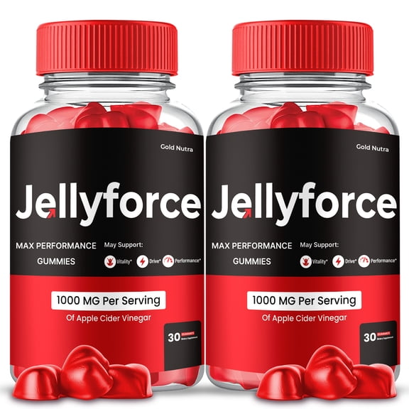 JellyForce Gummies, Advanced Formula, JellyForce All Natural Formula, Maximum Strength (2 Pack)