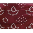 thumbnail image 4 of oneOone Georgette Viscose Carmine Red Fabric Ethnic Bandhani Dress Material Fabric Print Fabric By The Yard 42 Inch Wide, 4 of 4