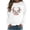 White, variant on lcziwo Cute Christmas Sweatshirts for Women 2024 Fall Winter Crew Neck Xmas Graphic Pullover Trendy Oversized Sweatshirt White,L
