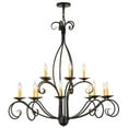 thumbnail image 3 of Meyda Tiffany 171607 Sienna 15 Light 48" Wide Taper Candle Style Chandelier - Bronze, 3 of 6
