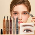 thumbnail image 5 of Four-head Water Eyebrow Pencil，Eyebrow Pencil Eyebrow Microblading Pen - Eye Makeup Brow Pen Liquid Pencil with 4 Micro-Fork Tip, Waterproof & Long-Lasting & Smudge-Proof Brow Pencil(B), 5 of 9