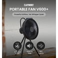 thumbnail image 2 of Ventilador Portátil Claymore V600+ Negro Recargable 7.800 mAh, 2 of 9