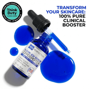 Skin Perfection GHK-Cu Copper Peptide Serum Booster, 1 Percent Blue Liquid For Face, Neck, Body, Hair, And Scalp, 0.5 oz