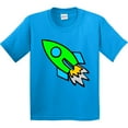 thumbnail image 3 of Inktastic Cute Green Rocket Youth T-Shirt, 3 of 5