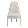 thumbnail image 3 of Michael Amini London Place Velvet Dining Side Chair - Creamy Pearl, 3 of 6