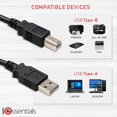 thumbnail image 3 of RHEA- Monoprice High-Speed 6Ft Usb 2.0 Printer Cable, Usb Type-A Male To Type-B Male, 3 of 6