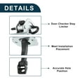 thumbnail image 4 of Unique Bargains Door Check Strap Stopper Limiter for BMW 3 Series E46 1997-2005 No.51218160959 Front Left Right Door Check Bracket Stop Door Checker Arm Assembly for BMW 3 Series Touring E46, 4 of 7