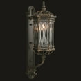 thumbnail image 2 of Wall Sconce WARWICKSHIRE Medium 3-Light Dark Patina Metal Beveled Leaded  FA-267, 2 of 2