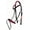 Pink, variant on Horse English Padded Leather COB Riding Jumping Adjustable Bridle 803461TNC
