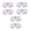 Clear-3pairs, variant on Dual-Hole Spiral Duckbill Toe Separators, Anti-Friction Foot Pads for Flip Flops Sandals Thong Slippers, Toe Spreading Support, 3 Pairs