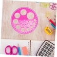 thumbnail image 4 of EIMELI 1pc 360° Circular Protractor  Drawing  Plastic Round Ruler Template with 16 Circles  Circle Stencil Measuring Tools  Building Formwork Office School Supplies(Color Random), 4 of 6