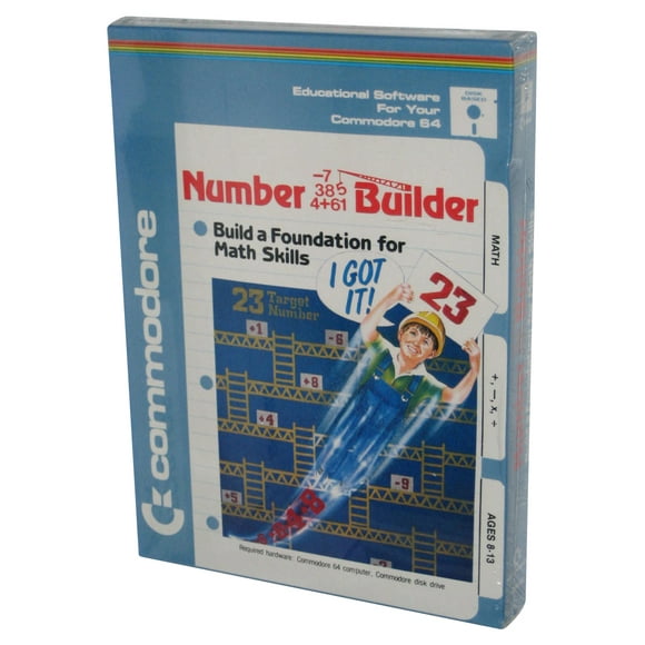 Number Builder (1984) Commodore Amiga Vintage Video Game