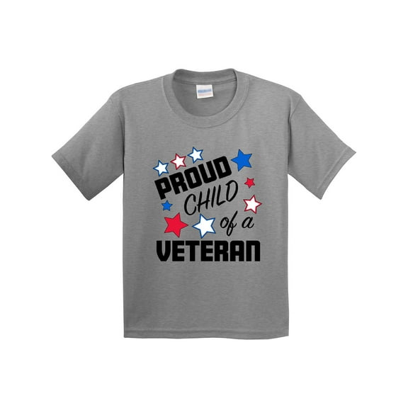 Inktastic Proud Child of a Veteran Veterans Day Youth T-Shirt