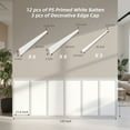 thumbnail image 4 of Art3d Premade Wainscoting Panel Kit, White Primed Board & Batten Wall Décor,Paintable Polystyrene Molding Trim for Accent Wall for Living Room, Bedroom & Kitchen, 4 of 7