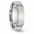 thumbnail image 4 of White Cobalt Ring Band Wedding Sterling Silver Beveled, 4 of 6