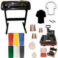 thumbnail image 1 of Heat Press Transfer Machine 8in1 Vinyl Cutter Plotter 28 inch 1000g Startup Bundle, 1 of 7