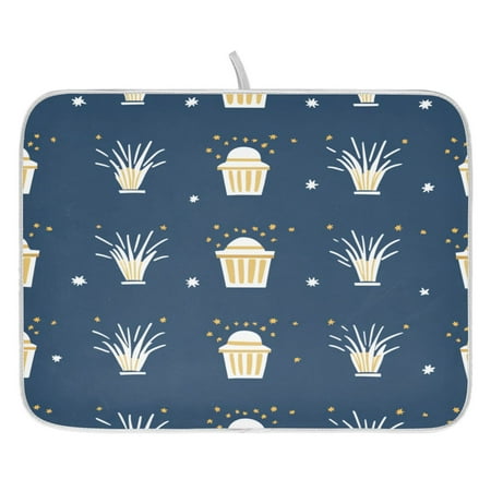 

Art Minimalist Design Dish Drying Mat for Kitchen Quick Drying Absorbent Soft Durable 16 x 18