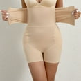 thumbnail image 4 of SWSMCLT Women's High Compression Shapewear Lifter Body Shaper Thigh Control Shapewear Shorts Butt Enhancing Hip Pads Nude Large, 4 of 5