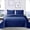 Navy Blue, variant on Beartech Solid Color Quilt Set Queen/Full Size Beige Bedspread Coverlet Microfiber Bedding Lightweight Reversible Set,Soft Bedding for All Seasons