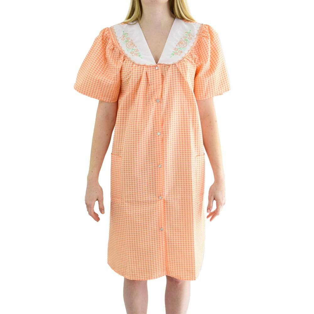 EZI EZI Women's 'Esther' Cotton Blend House Dress