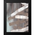 thumbnail image 2 of Lee, Judson 15x18 Black Modern Framed Museum Art Print Titled - White and Tan Strokes II, 2 of 5