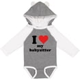 thumbnail image 3 of Inktastic I Heart My Babysitter Boys or Girls Long Sleeve Baby Bodysuit, 3 of 5