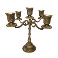 thumbnail image 2 of Decoración de candebros de candebr banquete de boda 5 bronce Zulema Candelabro, 2 of 7