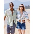 thumbnail image 5 of COOFANDY Mens Hawaiian Shirts Short Sleeve Button Down Aloha Shirt Casual Beach Clothes, 5 of 6