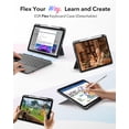 thumbnail image 3 of ESR Flex Keyboard Case Compatible with iPad Air 11" M4/M3/M2 (2026-2024) & Air 5th/4th Gen, Magnetic Detachable Keyboard, Larger Trackpad, Dark Gray, 3 of 9
