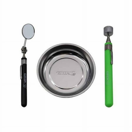 Grip Tools 67455 Magnetic Tools and Inspection Mirror Kit