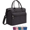 thumbnail image 1 of Bolsa térmica ZHAOCHENG para el almuerzo a prueba de fugas con correa de hombro ajustable color negro, 1 of 5