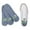 Heather Gray, variant on NotSocks™ - Insole Socks, Anti-Odor Washable Shoe Liners, One Size Fits Women’s 4-Men’s 12, Smoke Black, Reusable Sockless Comfort (3-Pack)