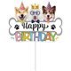 thumbnail image 3 of RV 1 juego de decoración de cumpleaños con tema de perro mascota, 1 juego de decoración de fiesta, pancarta de cumpleaños, adorno para pastel, suministros de cumpleaños, para decoración de fiesta de c, 3 of 5