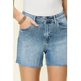 thumbnail image 6 of Judy Blue Full Size High Waist Rhinestone Decor Denim Shorts, 6 of 7