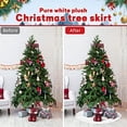 thumbnail image 3 of Falda de felpa con forma de árbol de Navidad TNIKSKY, 78 cm de diámetro, color blanco, 3 of 9