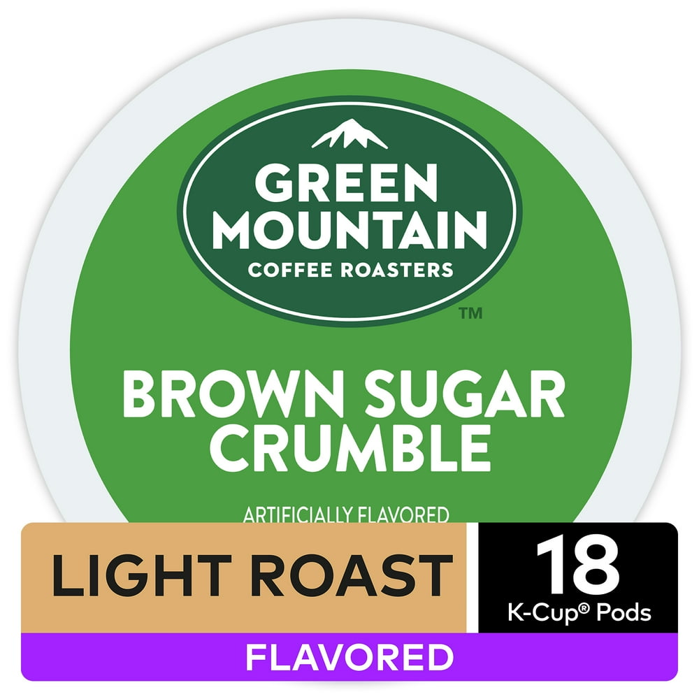 Green Mountain Coffee Brown Sugar Crumble Flavored K-Cup Pods, Light