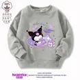 thumbnail image 4 of Suéter con estampado de dibujos animados para niños y niñas, jersey de moda Kawaii, cuello redondo, sudaderas con capucha sueltas, Sanrios, Cinnamoroll, Kuromi, 4 of 5