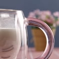 thumbnail image 4 of Coofit Glass Mug Double Layer Cat Bird Universal Coffee Mug Tea Mug Drinking Mug, 4 of 7