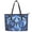 Sea Turtle Hibiscus, variant on ZUXONGSY Stained Glass Dragonfly Lotus Print Tote Bag for Women Multifunctional Travel Purse Fashion Top Handle Tote Bag with Zippered for Work Dating