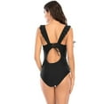 thumbnail image 3 of Lopeceal One Piece Swimsuit Women Swimsuit One Piece Wide Straps Tummy Control Bathing Suit Swimwear Shapewear, 3 of 3