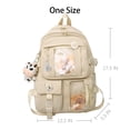 thumbnail image 5 of Mochila fresca para niñas Mochilas de viaje lindas de moda Mochila escolar Mochila para estudiantes universitarios Mochila duradera Cool-White, 5 of 5