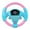 Blue, variant on Educational Children's Steering Wheel Toy with Lights and Sounds for Car Seat Play - Portable Interactive Toy for Young Kids