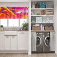 thumbnail image 5 of LALILO Kitchen Curtain Valance Oil And Acrylic Color Rod Pocket Window Curtain 52"x 18" Set of 2, 5 of 5