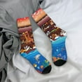 thumbnail image 5 of Fuzoiu Animals On Noah's Ark2 Print Athletic Crew Socks for Men & Women,Casual Crew Socks,Above Ankle Crew Socks for Business, Casual, 5 of 6