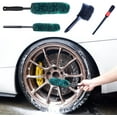 thumbnail image 1 of GFDYREE Professional 4 Pack Long Handle Wheel Brush Kit for Cleaning Wheel and Tire- 2X Soft Wheel Woolies Cleaning Brush, Detailing Brush and Stiff Tire Brush, Bendable& Durable Wheel Rim C, 1 of 6