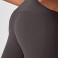thumbnail image 5 of HTQWLP Women's High Waisted Leggings, Tummy Control Compression Fitness Yoga Pants, Soft Stretchy No Front Seam Leggings - Dark Gray XXL, 5 of 6